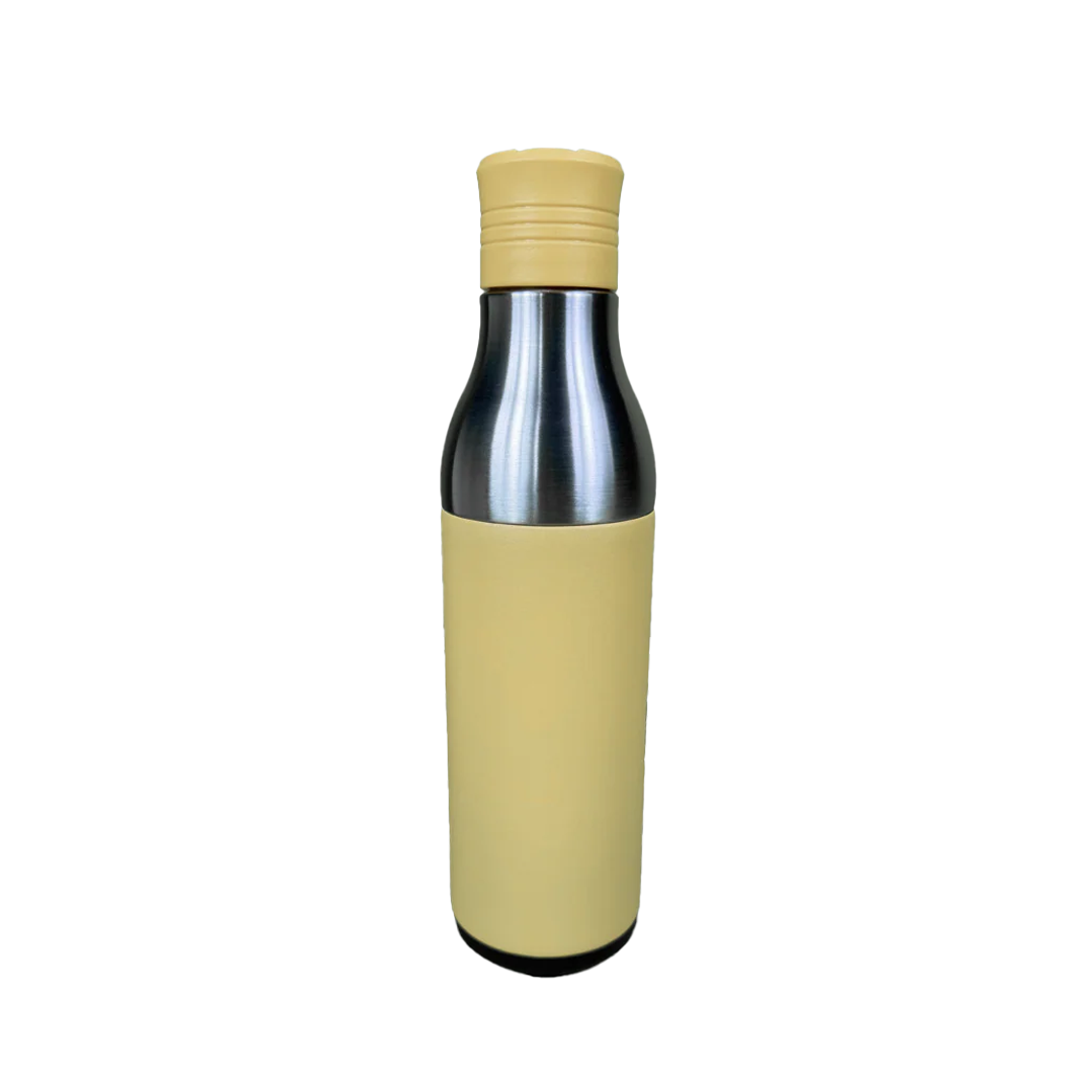 LZEL Natura Elva Vacuum Bottle Dual 400 mL + 400 mL | Yellow Aluminum