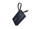 باور بانك Baseus PicoGo بشاشة رقمية مع كابل USB-C مدمج بسعة 10000mAh وقدرة 45 واط | أسود 