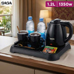 SAGA Electric Kettle 1.2L – 1350W with Divided Tray and 2 Cups
