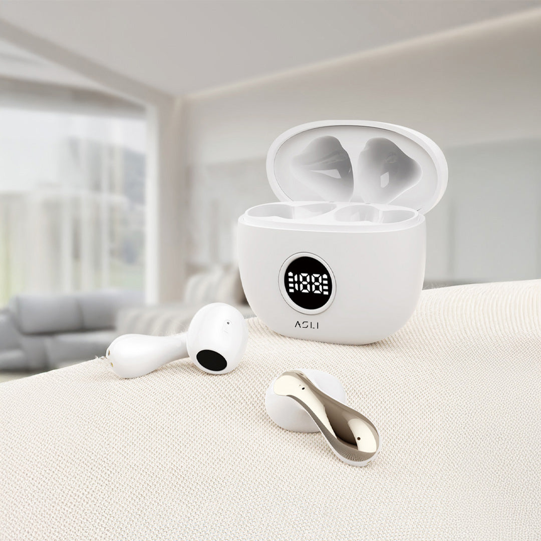 Asli Global EchoPods Pro TWS Bluetooth Earbuds with Touch Control IPX4 | White