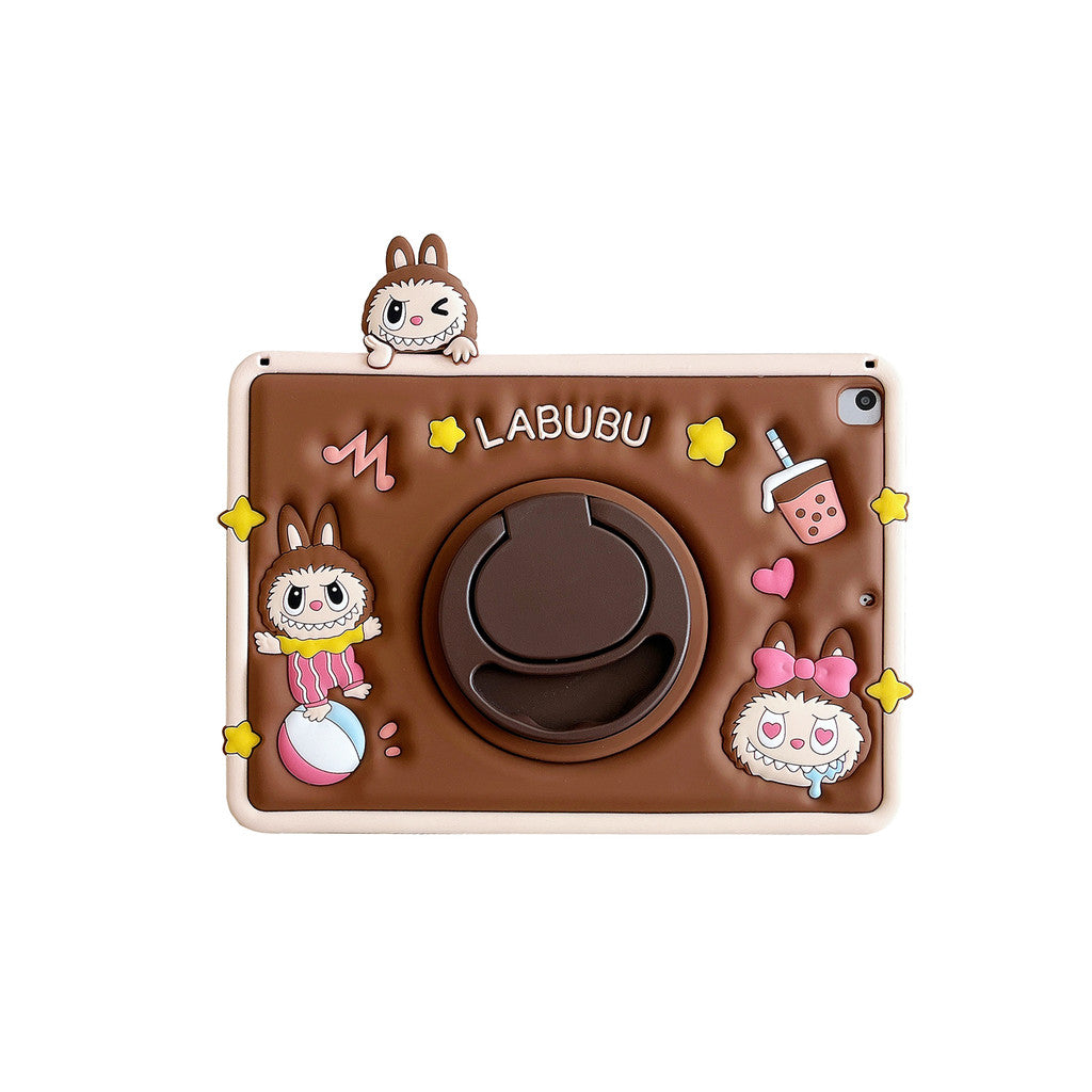 كڤر حماية Labubu لجهاز iPad 10th الجيل العاشر مصنوع من السيليكون المرن