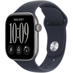 Apple Watch Series 12 – GPS – 42mm – Space Grey with Navy Blue Sport Band - M/L
