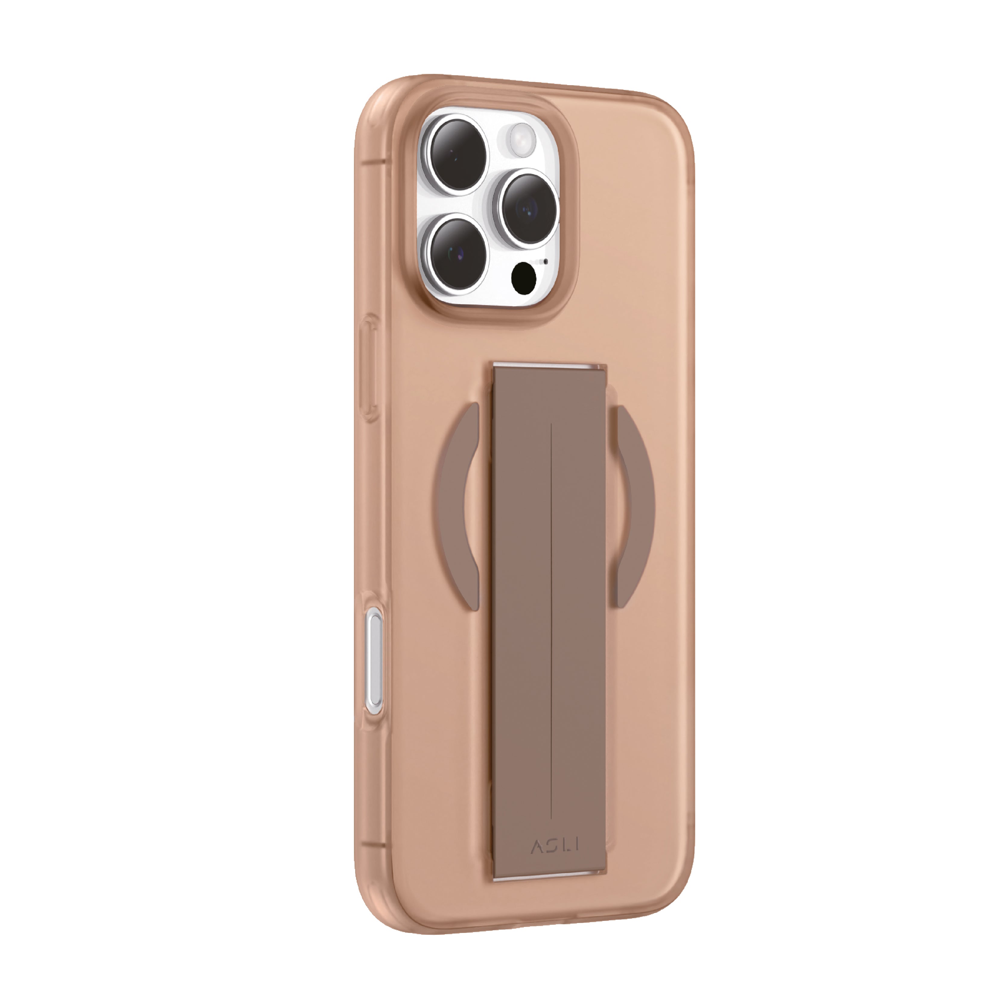 Asli Gravitas iPhone 16 Pro MagSilicone Magsafe With Flexible Grip Case Desert Caramel