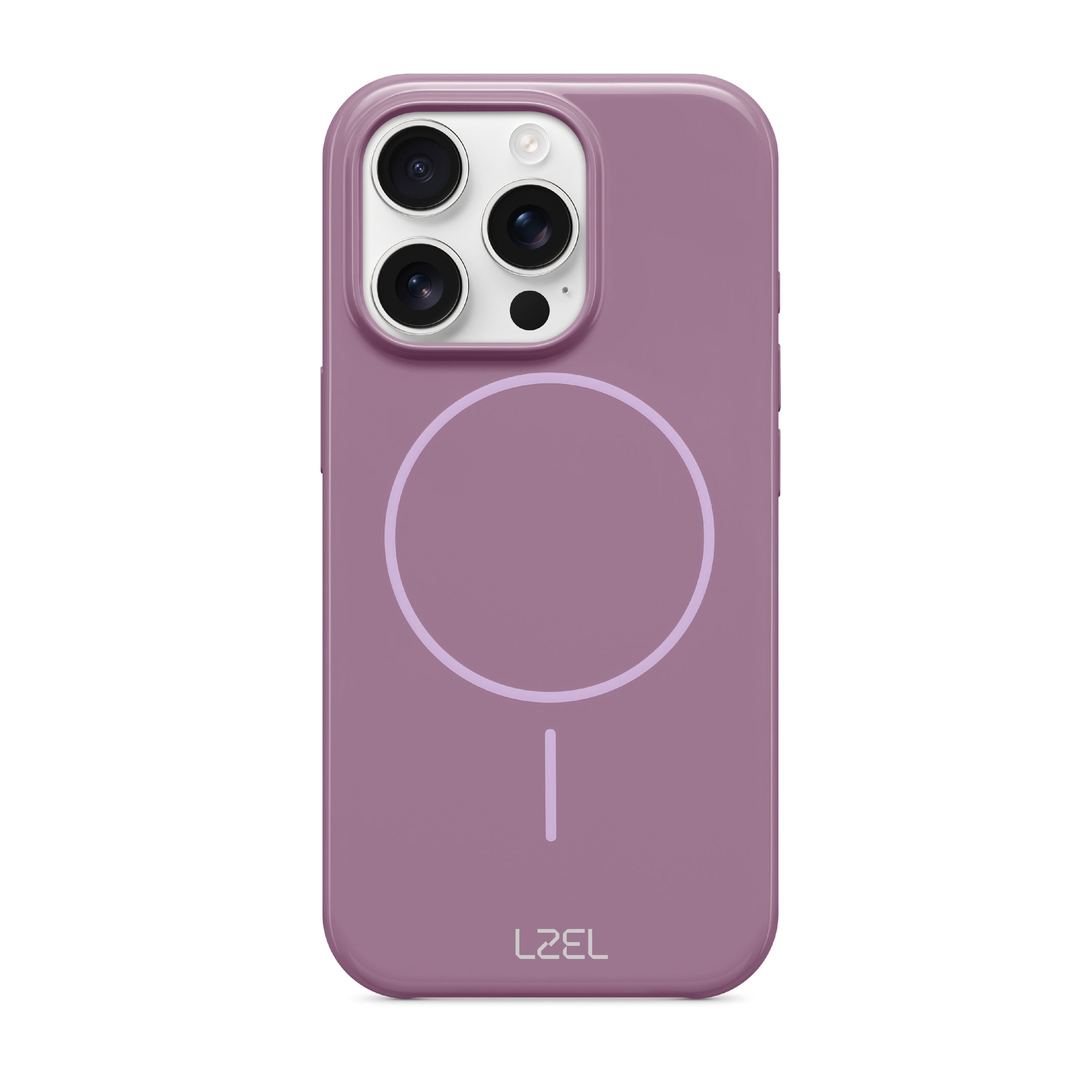 LZEL PrimeMag iPhone 16 Pro Max Liquid Silicone Case With MagSafe |Sunset Purple