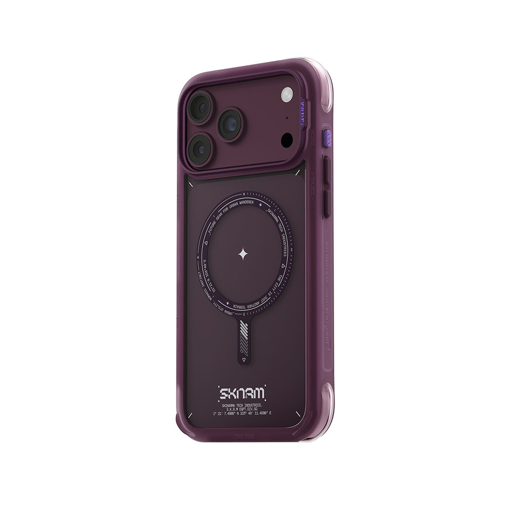 كڤر حماية Skinarma Avion بتقنية MagSafe لآيفون 18 Pro | عنابي