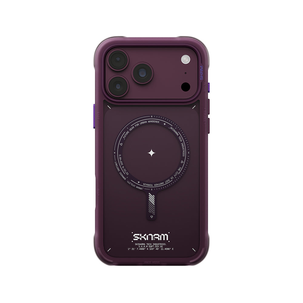 كڤر حماية Skinarma Avion بتقنية MagSafe لآيفون 18 Pro | عنابي