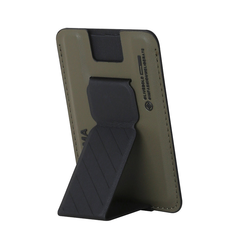 Skinarma Kado Mag Charge Card Holder With Grip Stand - Green/Black | 243093