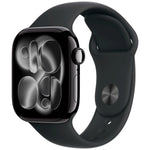 Apple Watch Series 11 GPS + Cellular 46mm Jet Black Aluminium Black Sport Band M/L