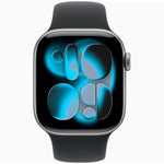 Apple Watch Series 11 GPS 42mm, Space Grey Aluminum Case with Black Sport Band – S/M