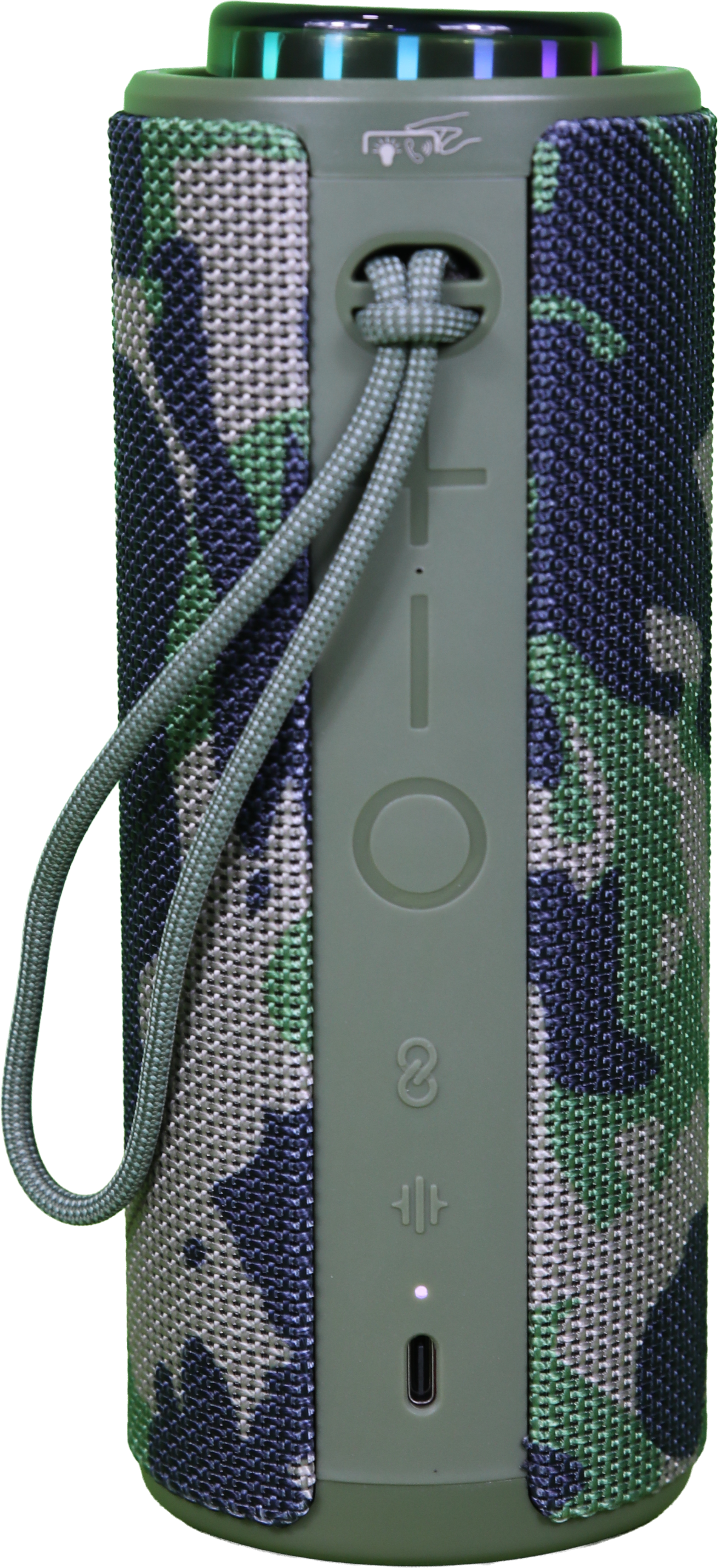 LZEL Aquilasonus Elite Waterproof Portable Bluetooth Speaker With Vibe Lights | camouflage