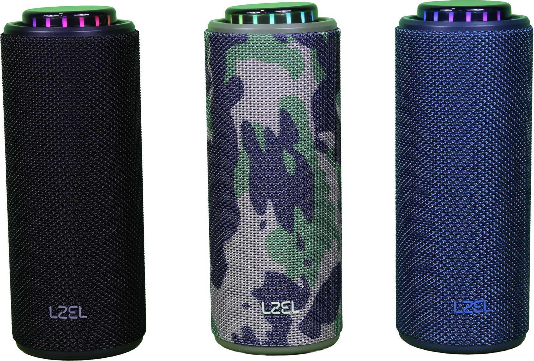 LZEL Aquilasonus Elite Waterproof Portable Bluetooth Speaker With Vibe Lights | Blue