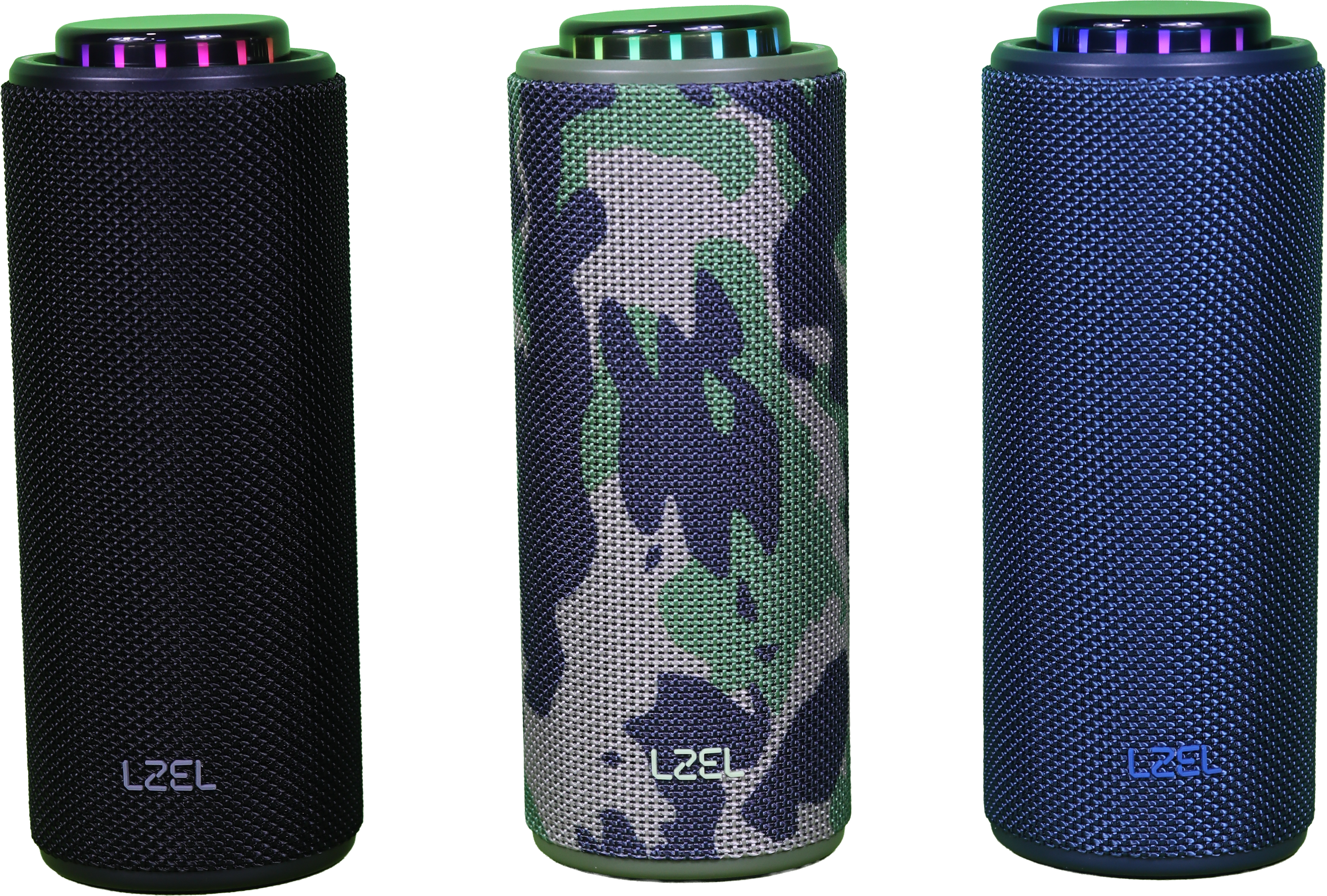 LZEL Aquilasonus Elite Portable Bluetooth Speaker With Vibe Lights | Blue