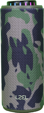 LZEL Aquilasonus Elite Waterproof Portable Bluetooth Speaker With Vibe Lights | camouflage