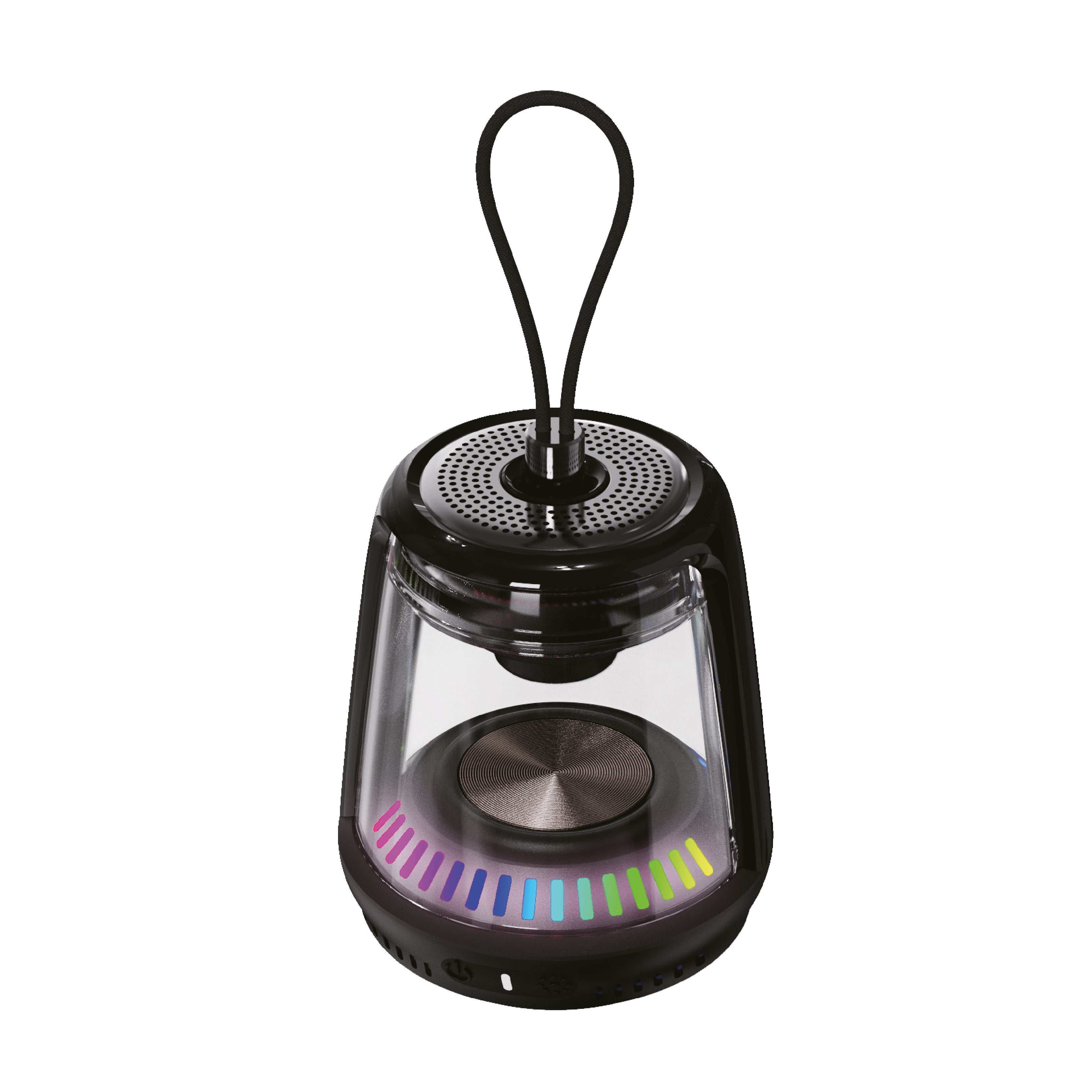 LZEL Aquilasonus Lamp Compact Waterproof Bluetooth Speaker With Dynamic RGB Lights |Black