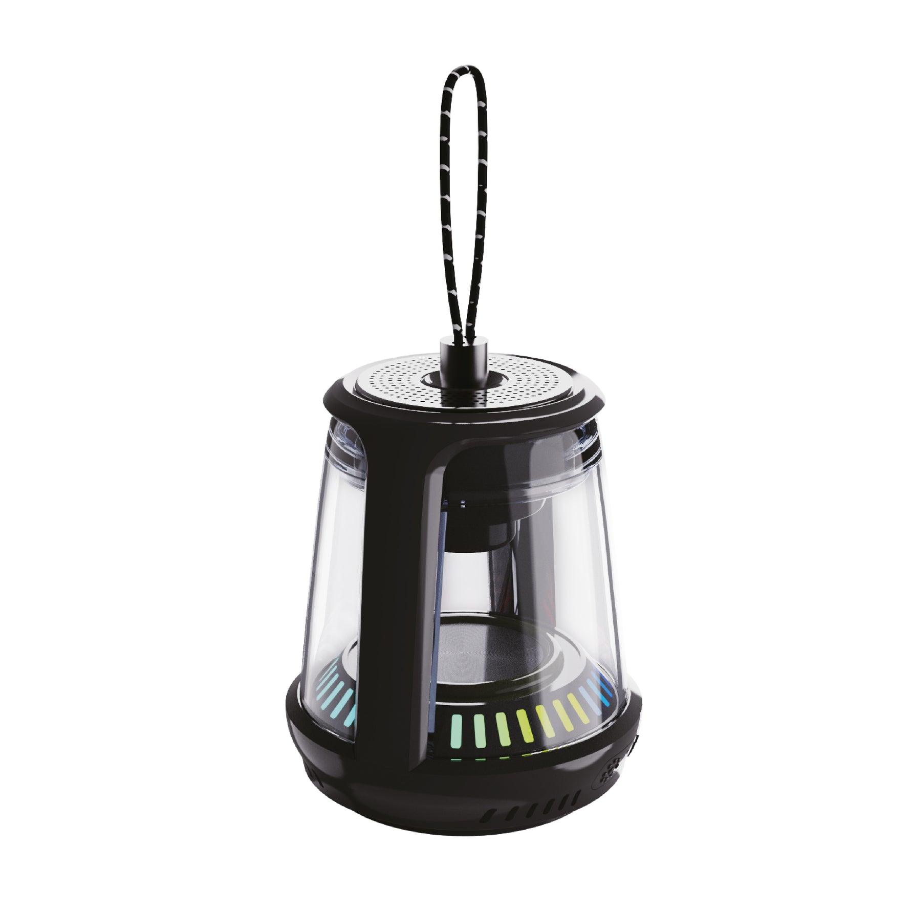 LZEL Aquilasonus Lamp Compact Waterproof Bluetooth Speaker With Dynamic RGB Lights | Black