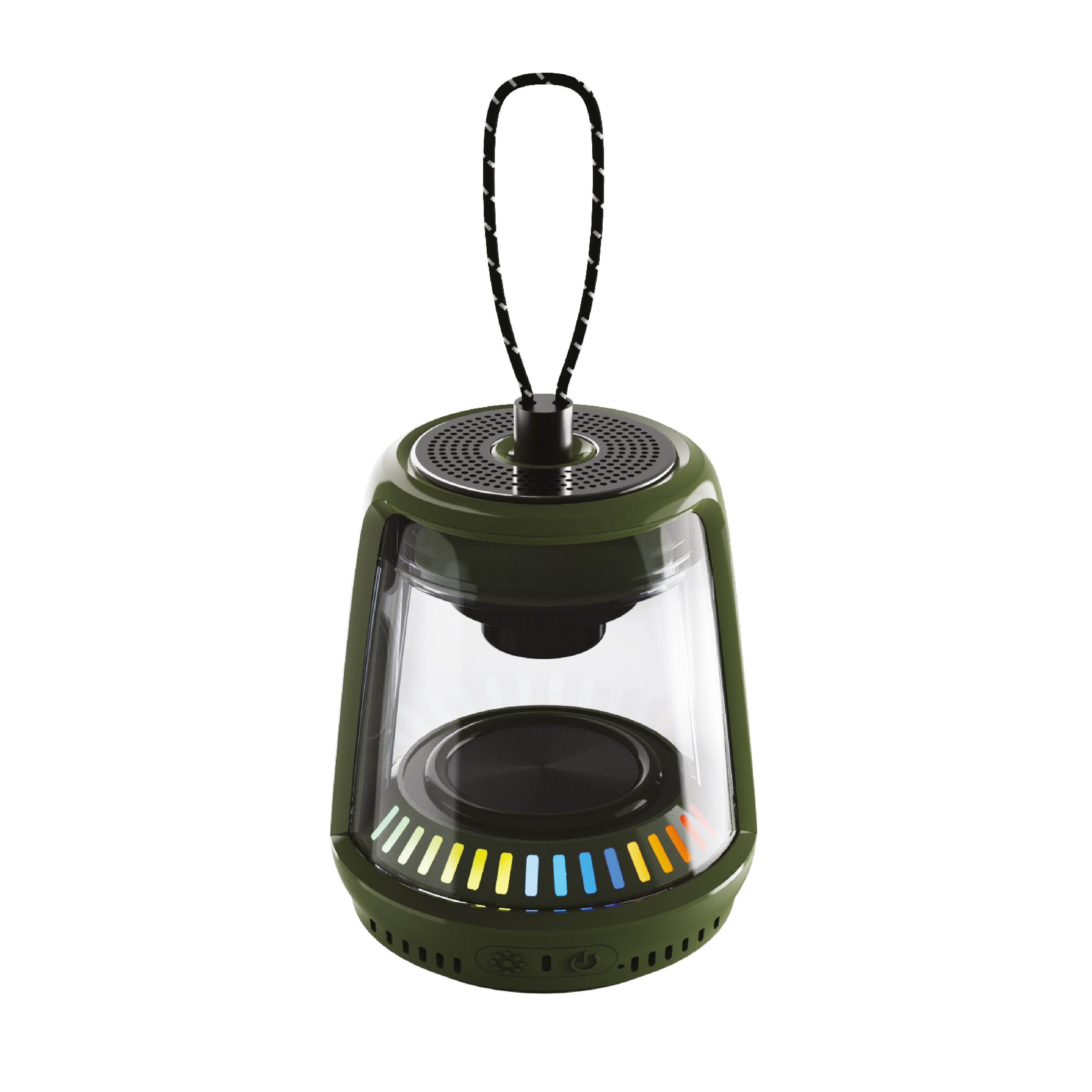 LZEL Aquilasonus Lamp Compact Waterproof Bluetooth Speaker With Dynamic RGB Lights |Green