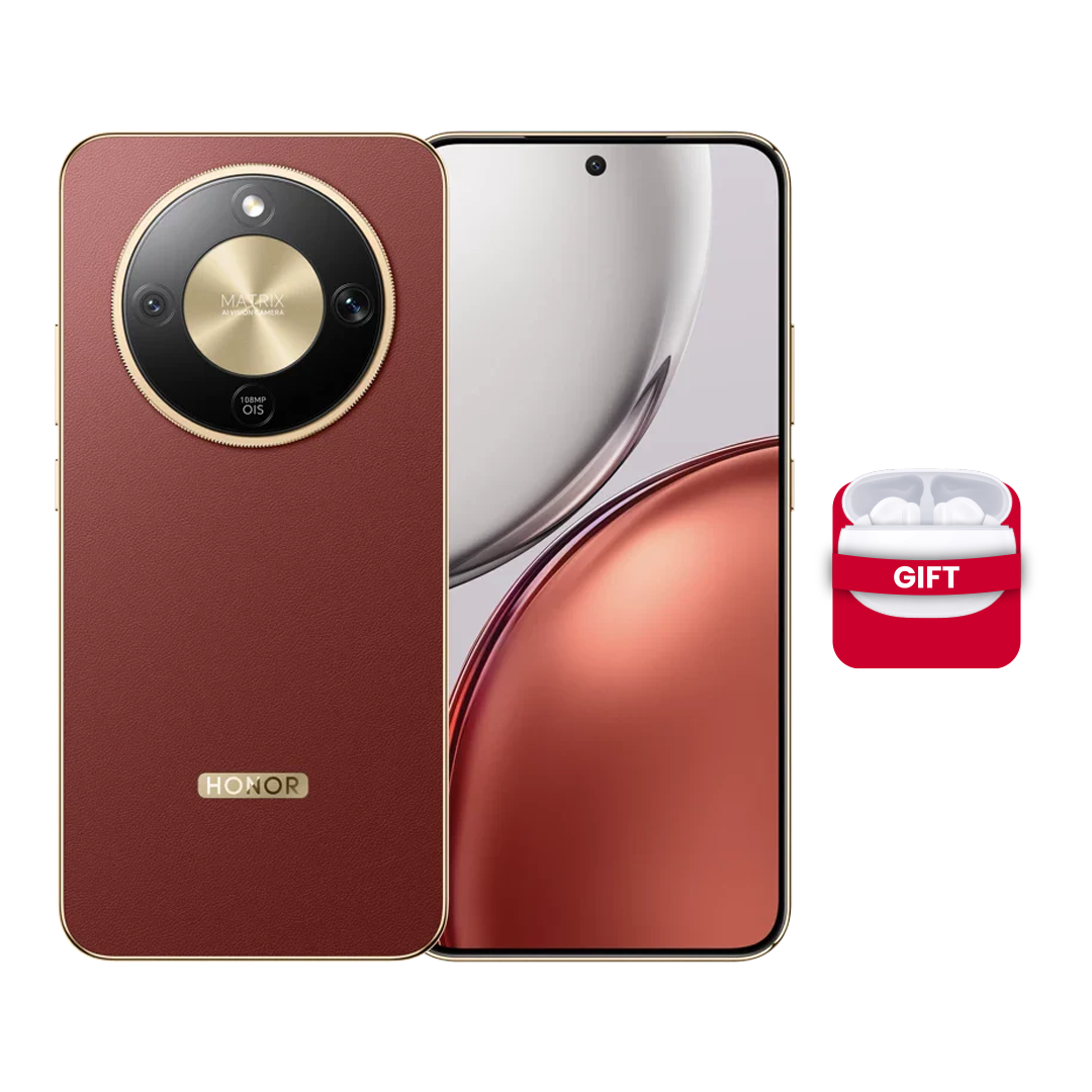 هاتف Honor X9D - مساحة 256GB - رام 12GB مع الهدايا المجانية (سماعة Honor Earbuds X7I + خدمة VIP)  | بني