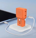 LZEL TravelPro Series Dual Port GaN Travel Wall Charger 45W I Dual Type-C Output I Global compatibility