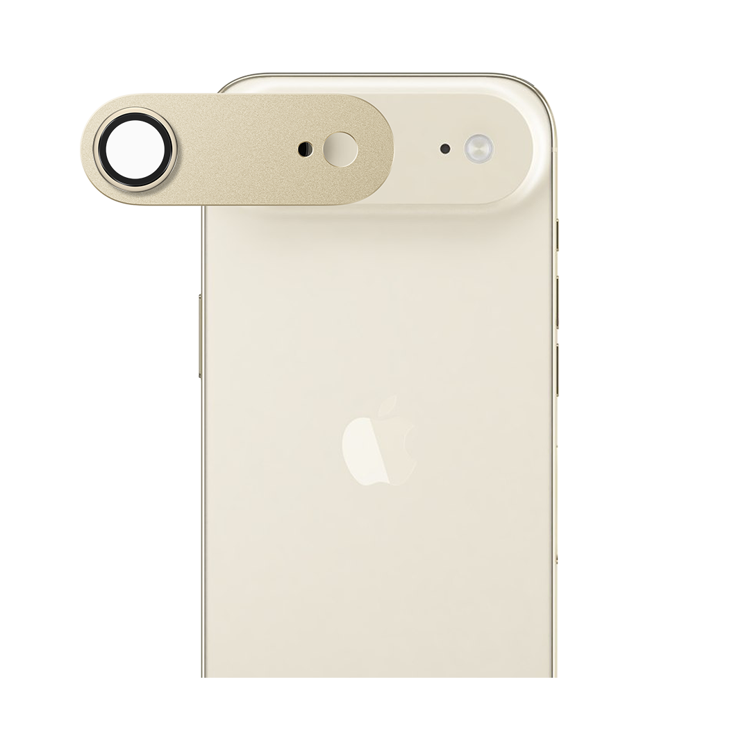 Lzel Metal Tempered Glass Camera For Iphone Air | Light Gold