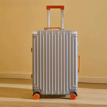 90 Percent 4 Wheels ABS Aluminum Frame 20 Inch Suitcase | Silver