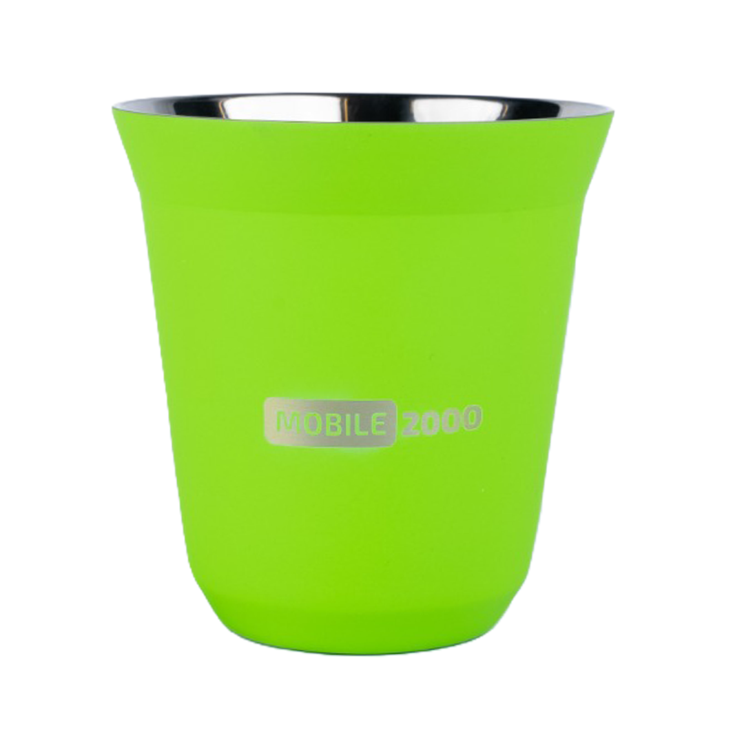 Large Double Wall Insulated Stainless Steel Espresso Cup 160 ml – Reusable & Dishwasher Safe Mugs | Green