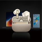 Asli Global EcoPods Air TWS Wireless ANC Bluetooth Earbuds with Active Noise Cancellation | Gold