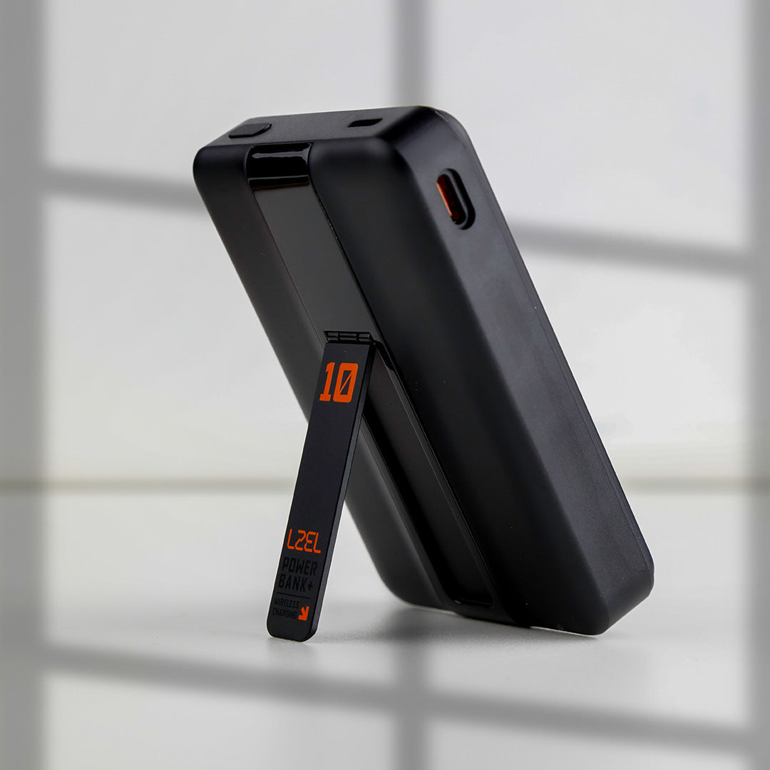 LZEL ZenoFlex MaxCharge 10000mAh Wireless Charging Power Bank – 20W Wired Output / 18W Input (15W Wireless)