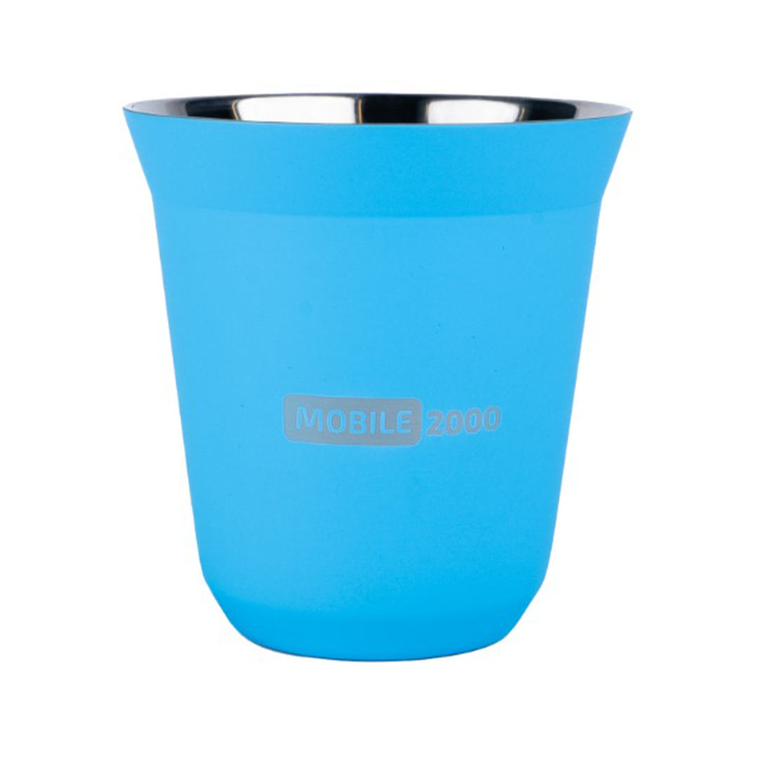 Large Double Wall Insulated Stainless Steel Espresso Cup 160 ml – Reusable & Dishwasher Safe Mugs | Blue