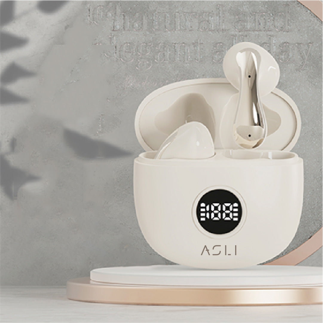 Asli Global EchoPods Pro TWS Bluetooth Earbuds with Touch Control IPX4 | Gold