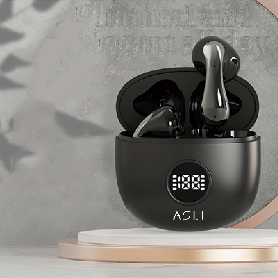 Asli Global EchoPods Pro TWS Bluetooth Earbuds with Touch Control IPX4 | Black