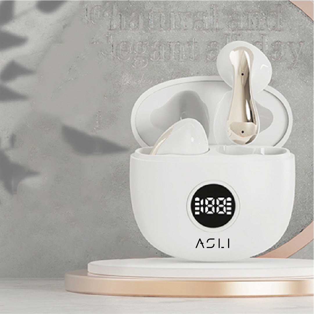 Asli Global EchoPods Pro TWS Bluetooth Earbuds with Touch Control IPX4 | White