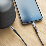 كيبل صوت USB-C إلى 3.5 مم من 90 Percent AudioLine 90 Series بطول 1.2 م | أسود