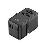 LZEL Voyage Elite Travel 45W GAN USB-C Fast Charging Adapter With Type-C Cable | Black