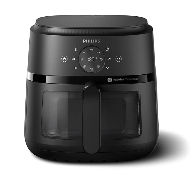 قلاية Philips NA230/09 الهوائية – قدرة 1700 واط، سعة 6.2 لتر | أسود