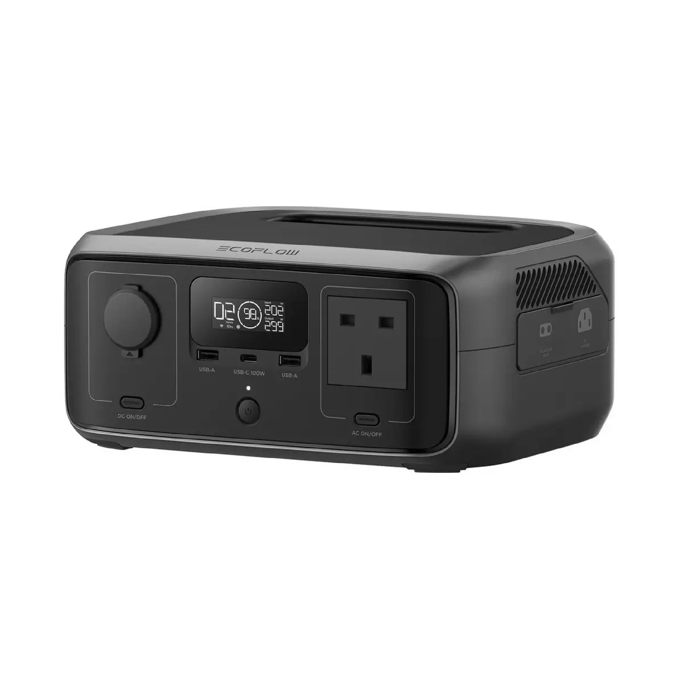محطة طاقة محمولة EcoFlow RIVER 3 (10ms UPS) – سعة 245 واط/س، قدرة تشغيل 300 واط، أقصى حمل 600 واط