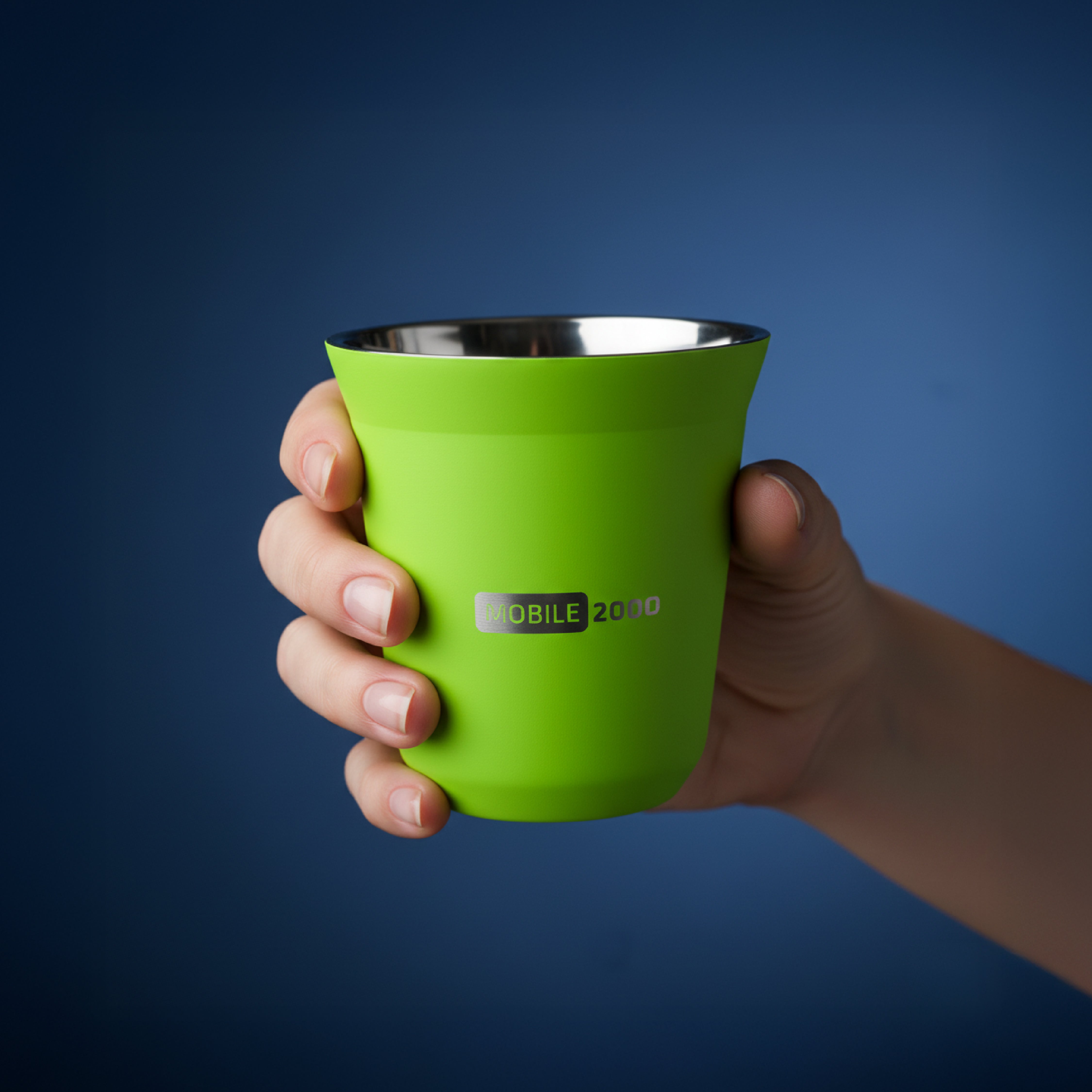 كوب إسبرسو كبير مزدوج الجدار من الستانلس ستيل سعة 160 مل – معزول للحفاظ على الحرارة | أخضر