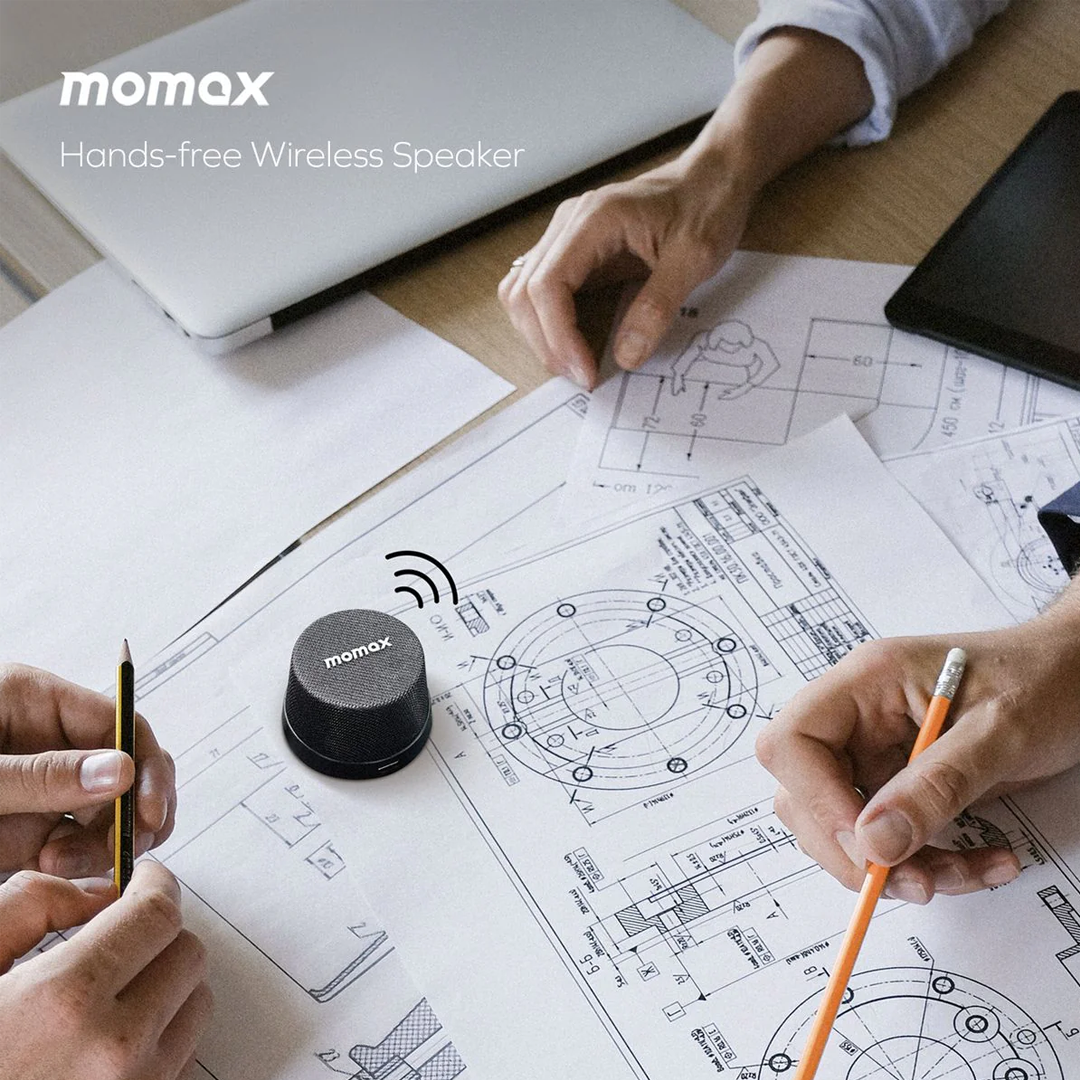 Momax Vibe GO Magnetic Wireless Speaker 2-IN-1 | Black