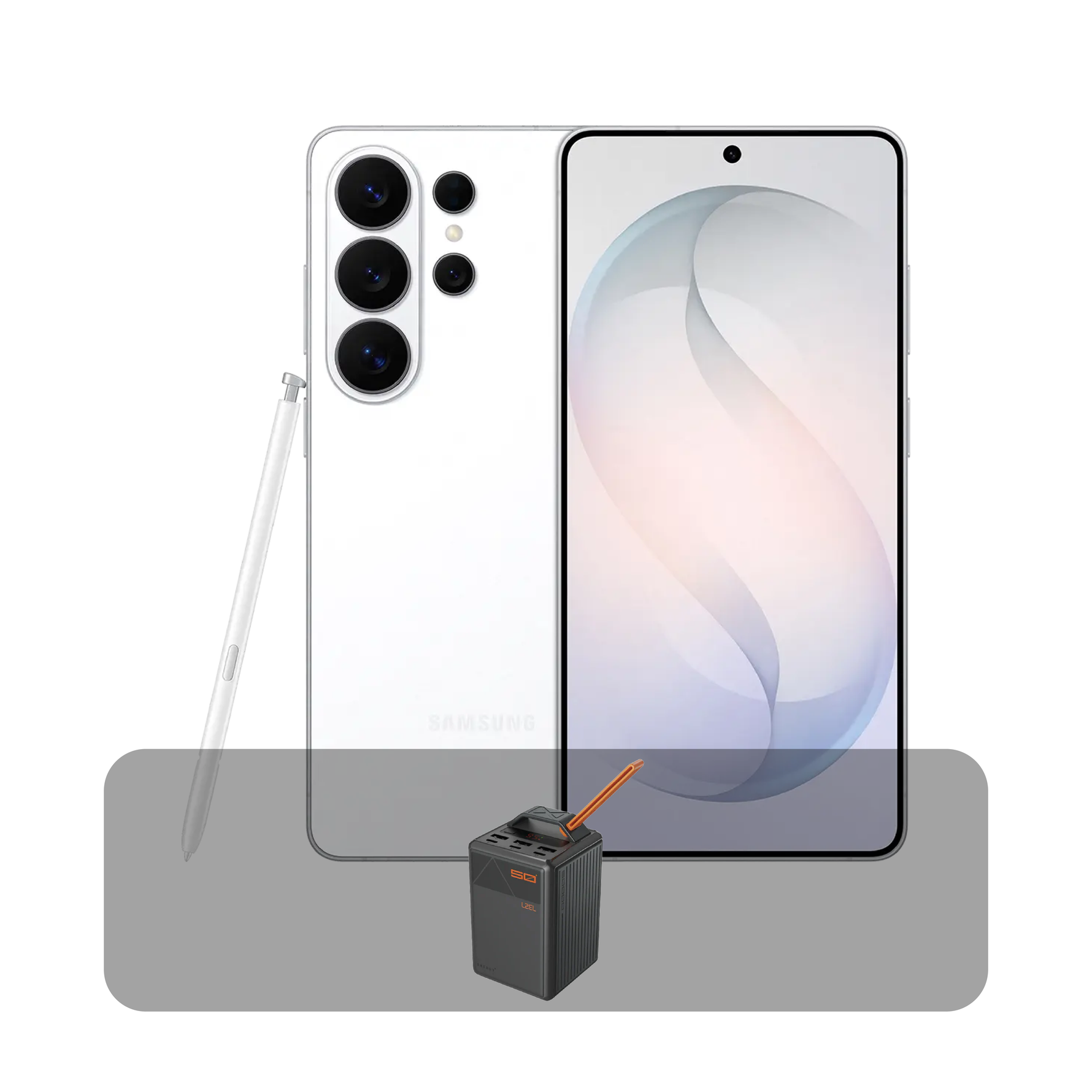 سامسونج S26 Ultra 5G، شاشة 6.9 بوصة، 12 جيجابايت، 256 جيجابايت + عرض الباندل | أبيض