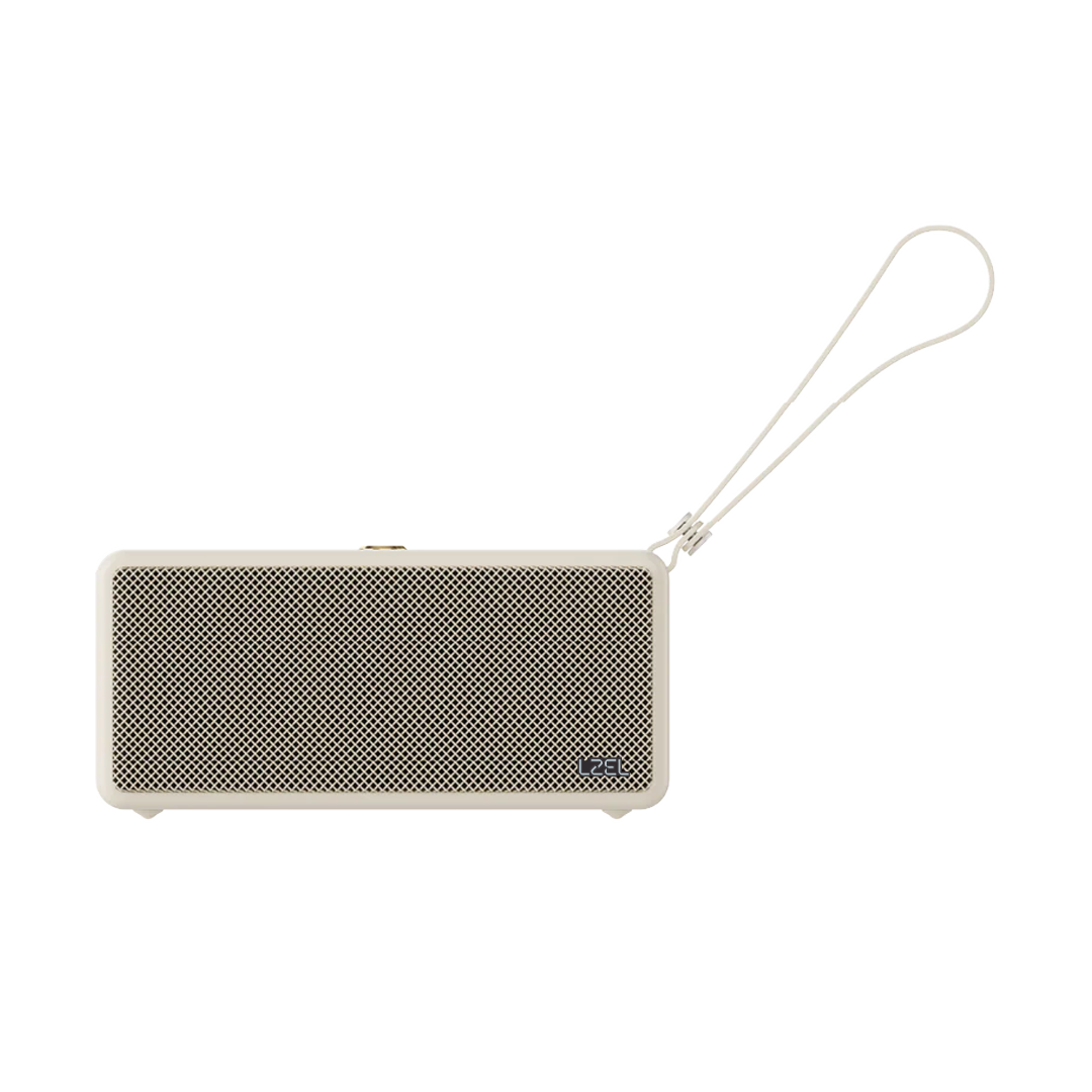 سماعة لاسلكية فاخرة LZEL Aquilasonus Xs مع صوت عميق – بلوتوث 5.4 – شحن سريع – بطارية 4000 مللي أمبير | بيج