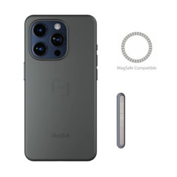 MagBak iPhone 15 Pro Protective Cover | Gray
