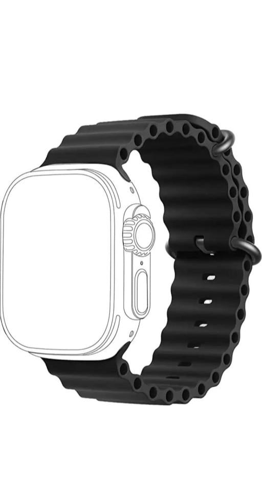 AhaStyle Watch Ultra Ocean Band 49MM | Black