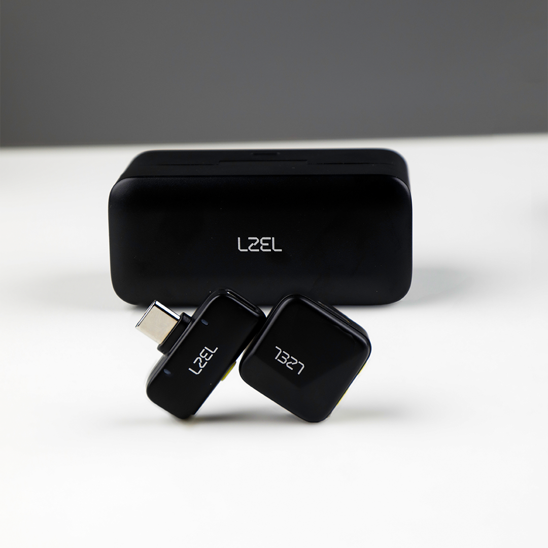 LZEL 2.4 GHz Wireless Microphone – Portable, Clear Audio, Noise Reduction, Mono/Stereo