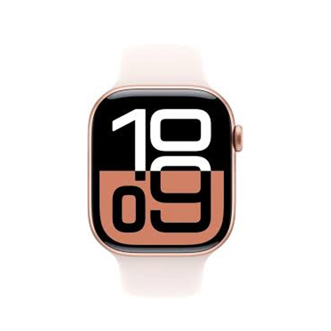 Apple Watch Series 10 - 46mm - GPS - Rose Gold Aluminium Case -  Sport Band - M/L | Light Blush