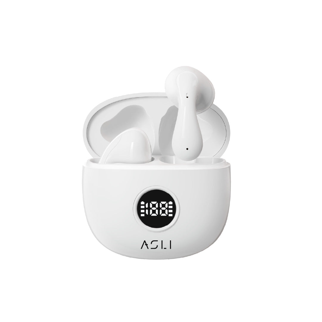 Asli Global EchoPods Pro TWS Bluetooth Earbuds with Touch Control IPX4 | White