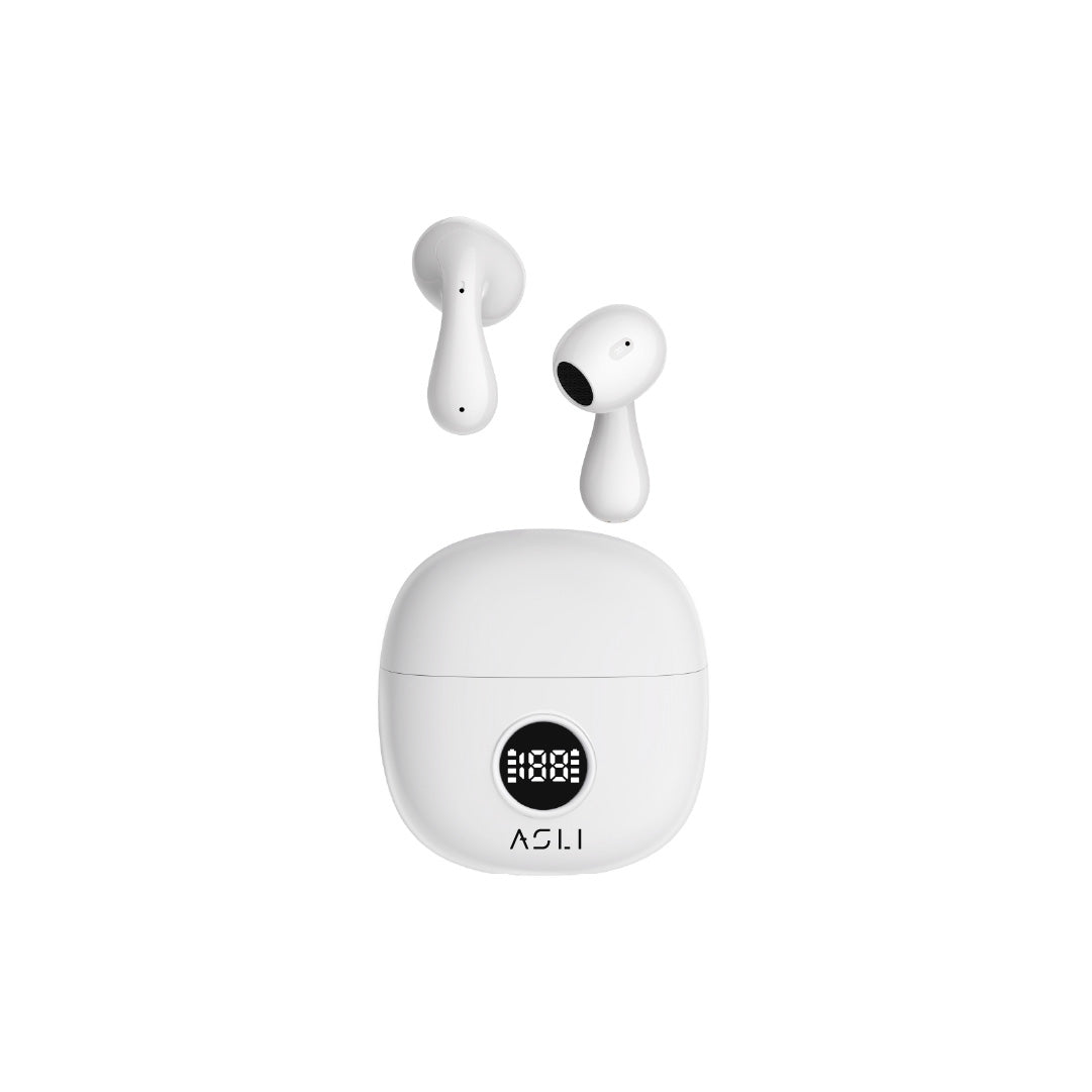 Asli Global EchoPods Pro TWS Bluetooth Earbuds with Touch Control IPX4 | White