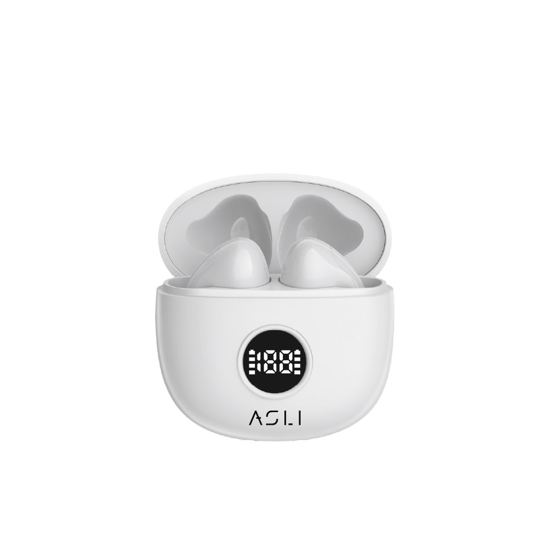 Asli Global EchoPods Pro TWS Bluetooth Earbuds with Touch Control IPX4 | White