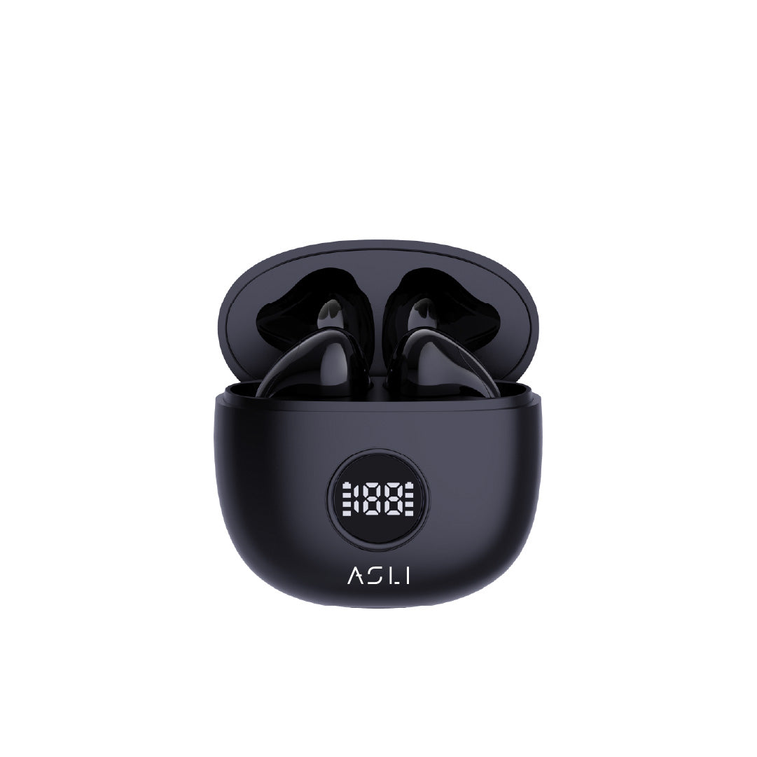 Asli Global EchoPods Pro TWS Bluetooth Earbuds with Touch Control IPX4 | Black
