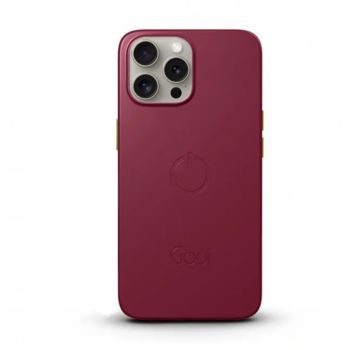 Goui iPhone 15 Pro Case Maroon With Free Strap | G-MAGENT15P-MR