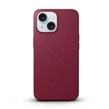 Goui iPhone 15 Case Maroon With Free Strap | G-MAGENT15-MR