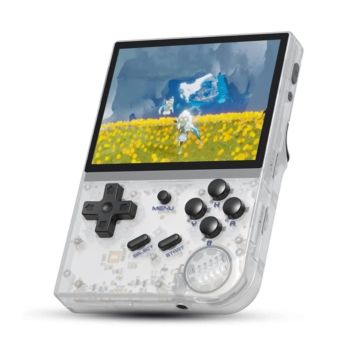 Anbernic Mini Game Play Transparent White | RG35XX TW